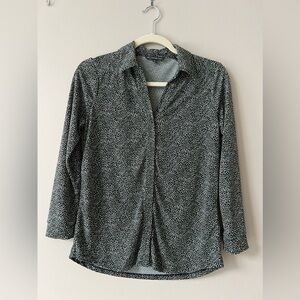 Adrianna Papell XS Women’s Dark Green With White Top